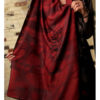 Persian Printed Silk Shawl Double Sided Artistic Calligraphy Khatoon