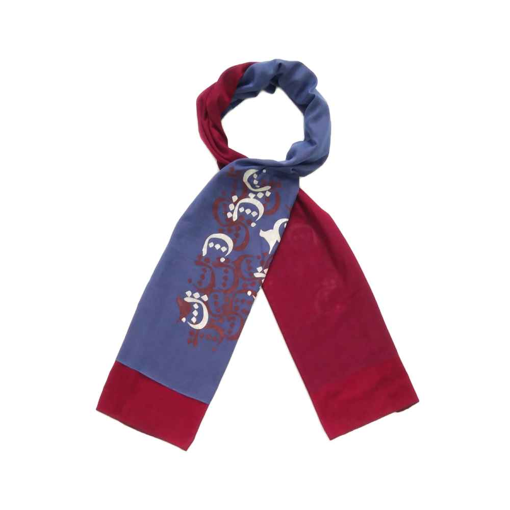 Persian Print Shawl for Women Artistic and Lightweight Calligraphy Aseman