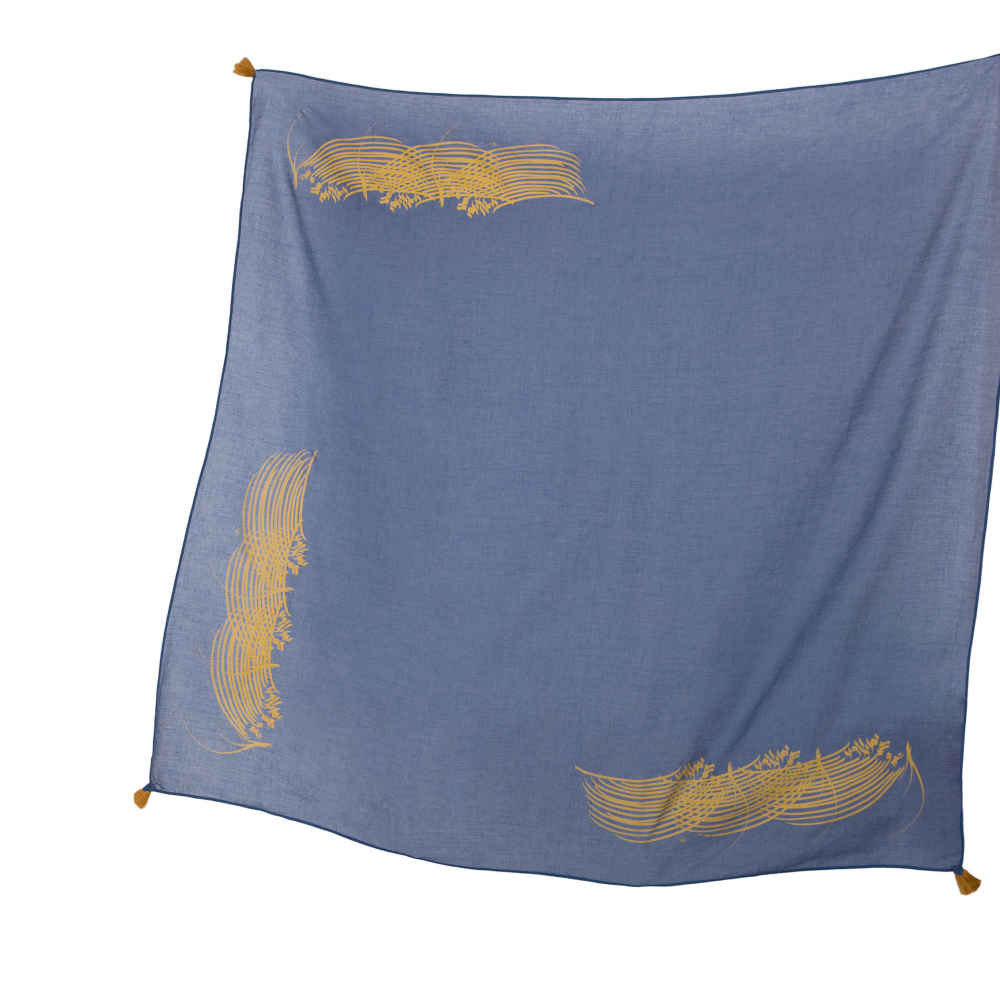 Persian Artistic Print Scarf for Women – Luxe and Vibrant Eshgh Design