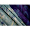 Persian Printed Silk Shawl Double Sided Artistic Calligraphy Sama