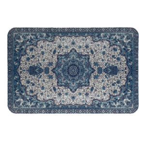 Blue Traditional Persian Doormat Model Shabnam