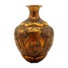 Handcrafted Persian Engraved Copper Vase Decorative with Leyli o Majnoon Design