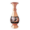Handcrafted Persian Engraved Copper Vase Decorative Ronak Design