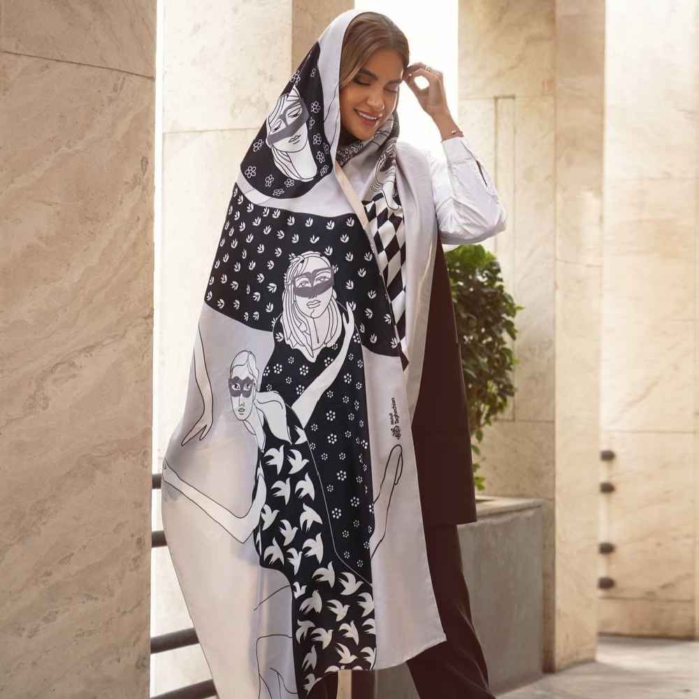 Printed Shawl for Women Artistic & Lightweight ehraban