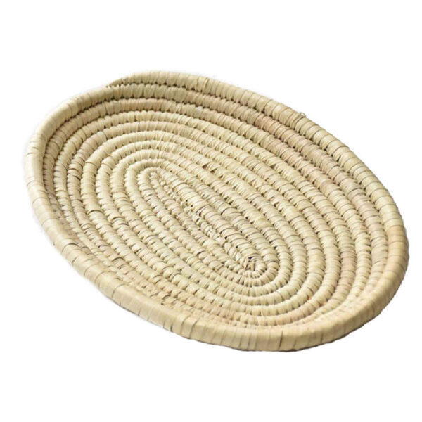 Persian Handwoven Palm Leaf Basket Model Sahra