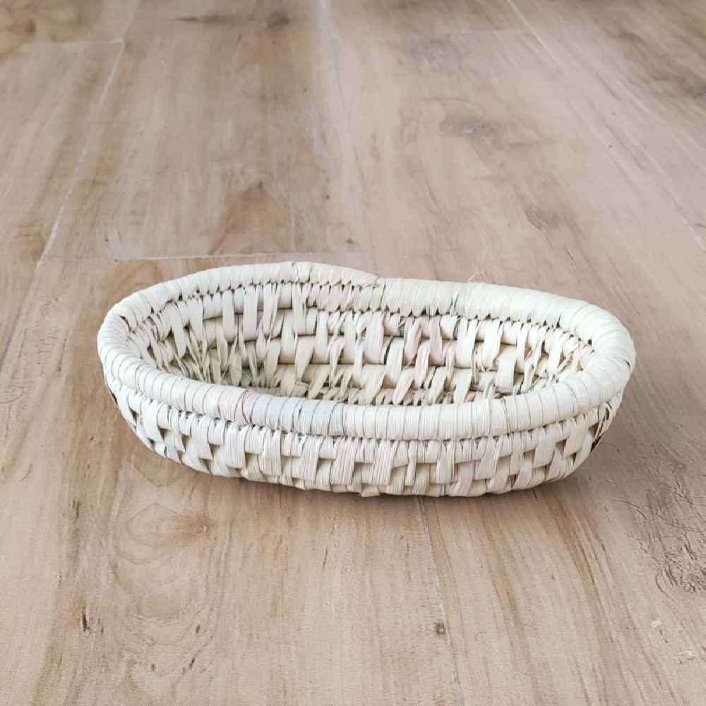 Persian Handwoven Palm Leaf Basket Model Najmeh