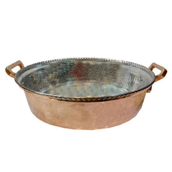 Persian Copper Sauté Pan - Handcrafted Asa Design