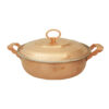 Persian Copper Sauté Pan - Handcrafted with Lid (Dara Model)