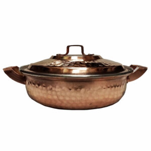 Persian Copper Sauté Pan – Handcrafted with Lid (Faraz Model)