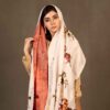 Persian Printed Silk Shawl Double Sided Artistic Calligraphy Nasim