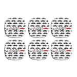 Drink Coaster Set Persian Inspired Calligraphy Design Hess