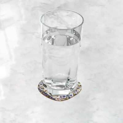 Drink Coaster Set With Persian Inspired Artistic Design Qajar Tile