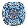 Drink Coaster Set With  Persian Inspired Artistic Design Turquoise