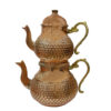Persian Copper Double Teapot Durable and Hammered Janan