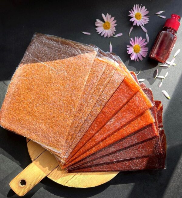 Traditional Persian Homemade Apricot Sour Fruit Leather Roll – 800g