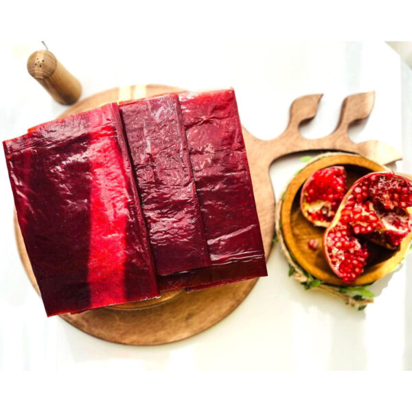 Traditional Persian Homemade Pomegranate Sour Fruit Leather Roll – Lavashak, 800g
