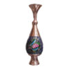 Decorative Copper Vase Hand-Painted with Persian Minakari Enamel Fariba