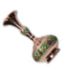 Decorative Copper Vase Hand-Painted with Persian Minakari Enamel Parsa