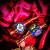 Decorative Copper Vase Hand-Painted with Persian Minakari Enamel Parvaz