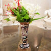 Decorative Copper Vase Hand-Painted with Persian Minakari Enamel Sheypoori