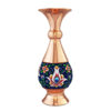 Decorative Copper Vase Hand-Painted with Persian Minakari Enamel Soraya