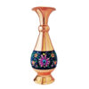Decorative Copper Vase Hand-Painted with Persian Minakari Enamel Tahoora