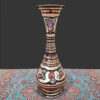 Decorative Copper Vase Hand-Painted with Persian Minakari Enamel Yavar