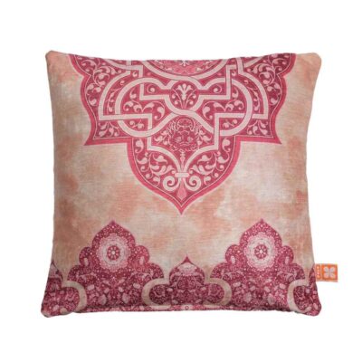 Ethnic Velvet Cushion Cover – Pink Design (Set of 2)