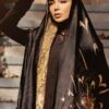 Persian Printed Silk Shawl Double Sided Artistic Calligraphy Poem