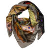 Persian Silk Scarf for Women - Luxe and Vibrant Shahnameh Design