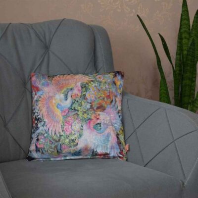 Persian Velvet Cushion Cover – Simorgh Design (Set of 2)