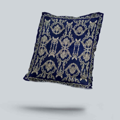 Ethnic Velvet Cushion Cover – Printed Termeh Design (Set of 2)