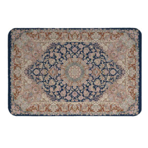 Navy Blue Traditional Doormat Model Persian Rug