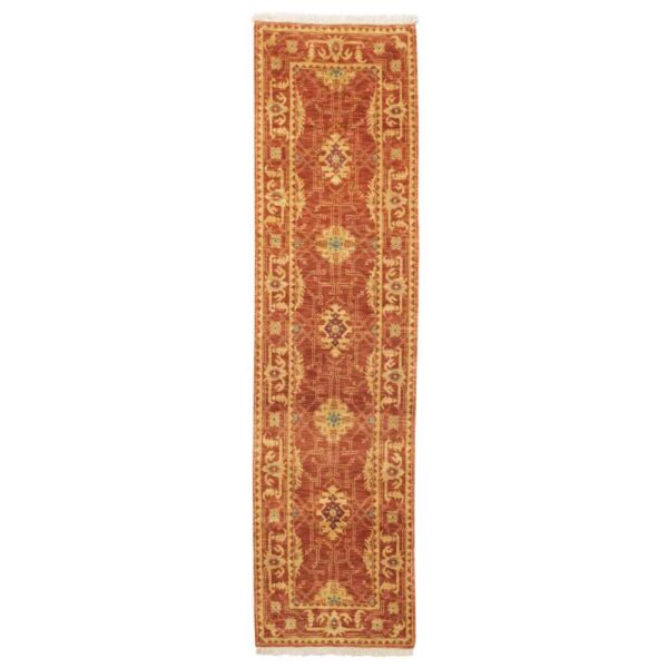 Shiraz Medallion Hand-Knotted Persian Runner Carpet Khorshid