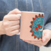Persian Ceramic Coffee Mug - Model Mah o Mahi
