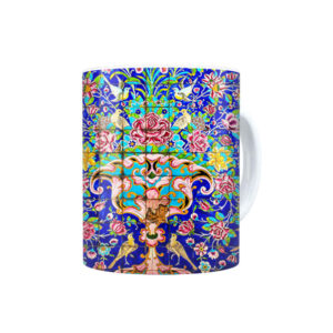 Persian Ceramic Coffee Mug Traditional Tile