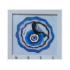 Decorative Wooden Wall Key Holder with the Deign Cheshm Nazar EH22