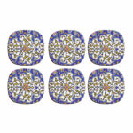 Drink Coaster Set Persian Inspired Calligraphy Design Chai