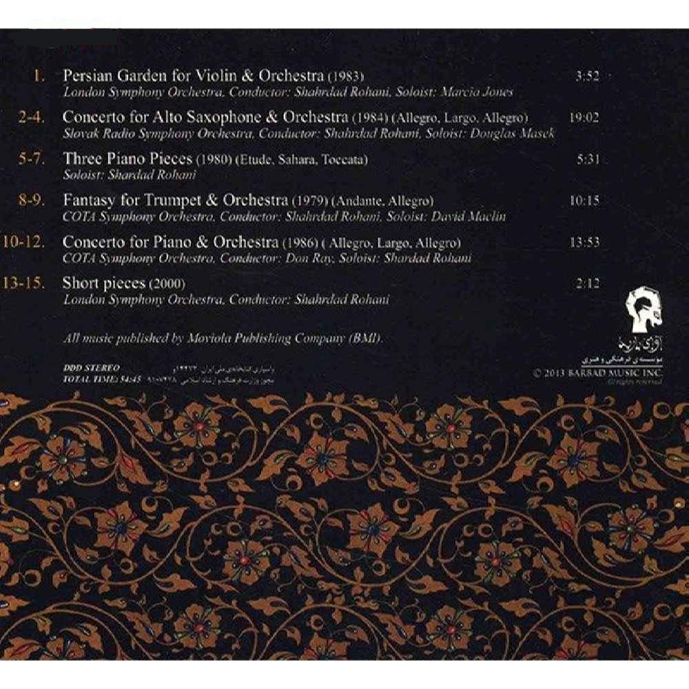Persian Garden Music Album by Shahrdad Rohani