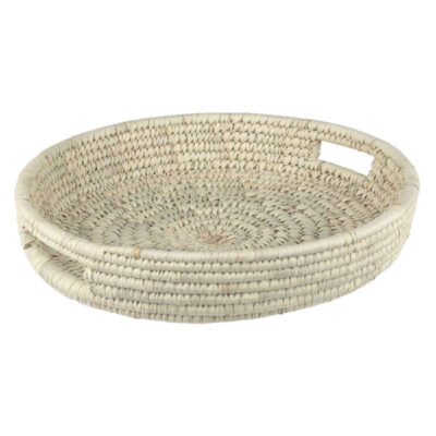 Persian Handwoven Palm Leaf Storage Basket Model Atena