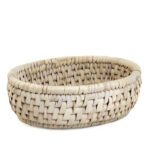 Persian Handwoven Palm Leaf Storage Basket Model Hanieh