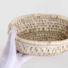 Persian Handwoven Palm Leaf Storage Basket Model Hanieh