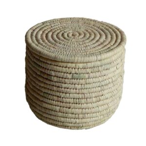 Persian Hand-Woven Palm Leaf Basket Model Soda