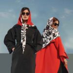 Silk Scarf for Women - Persian Artistic Print, Luxe and Vibrant Ashegh Design