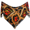 Floral Print Silk Scarf for Women - Luxe and Vibrant Taban Design