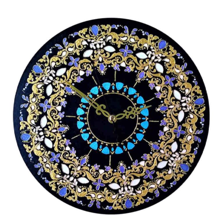 Persian Stained Glass Wall Clock Model Khoram ShopiPersia
