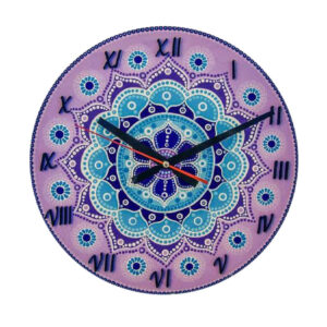 Persian Stained Glass Wall Clock Model Sana