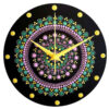 Stained Glass Wall Clock Dot Art Design Model Shab