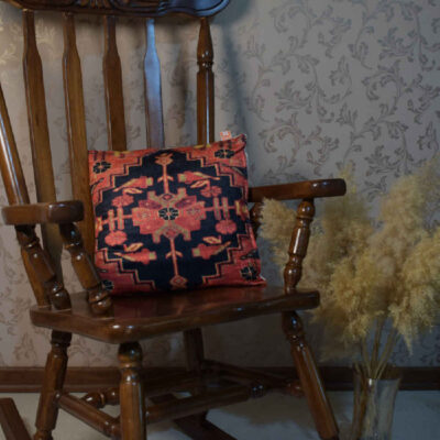 Ethnic Velvet Cushion Cover – Printed Jajim Design (Set of 2)
