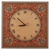 Handcrafted Persian Wooden Wall Clock Model Slimi